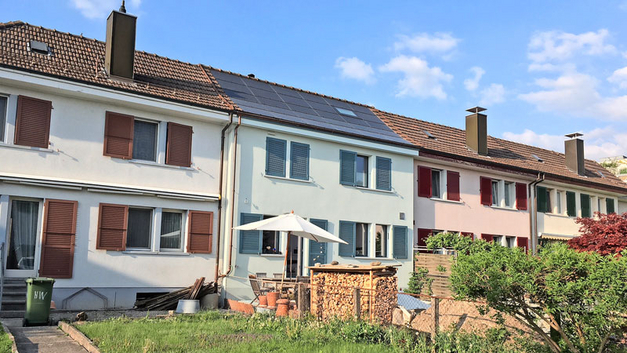 HEV-Schweiz-Sondersolarpreis 2018 ein Reiheneinfamilienhaus